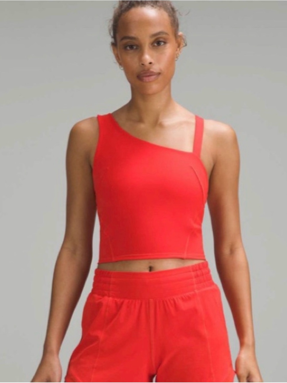 Lululemon Asymmetric One-Shoulder Red Top